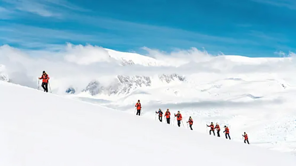 Snowshoe across the tundra