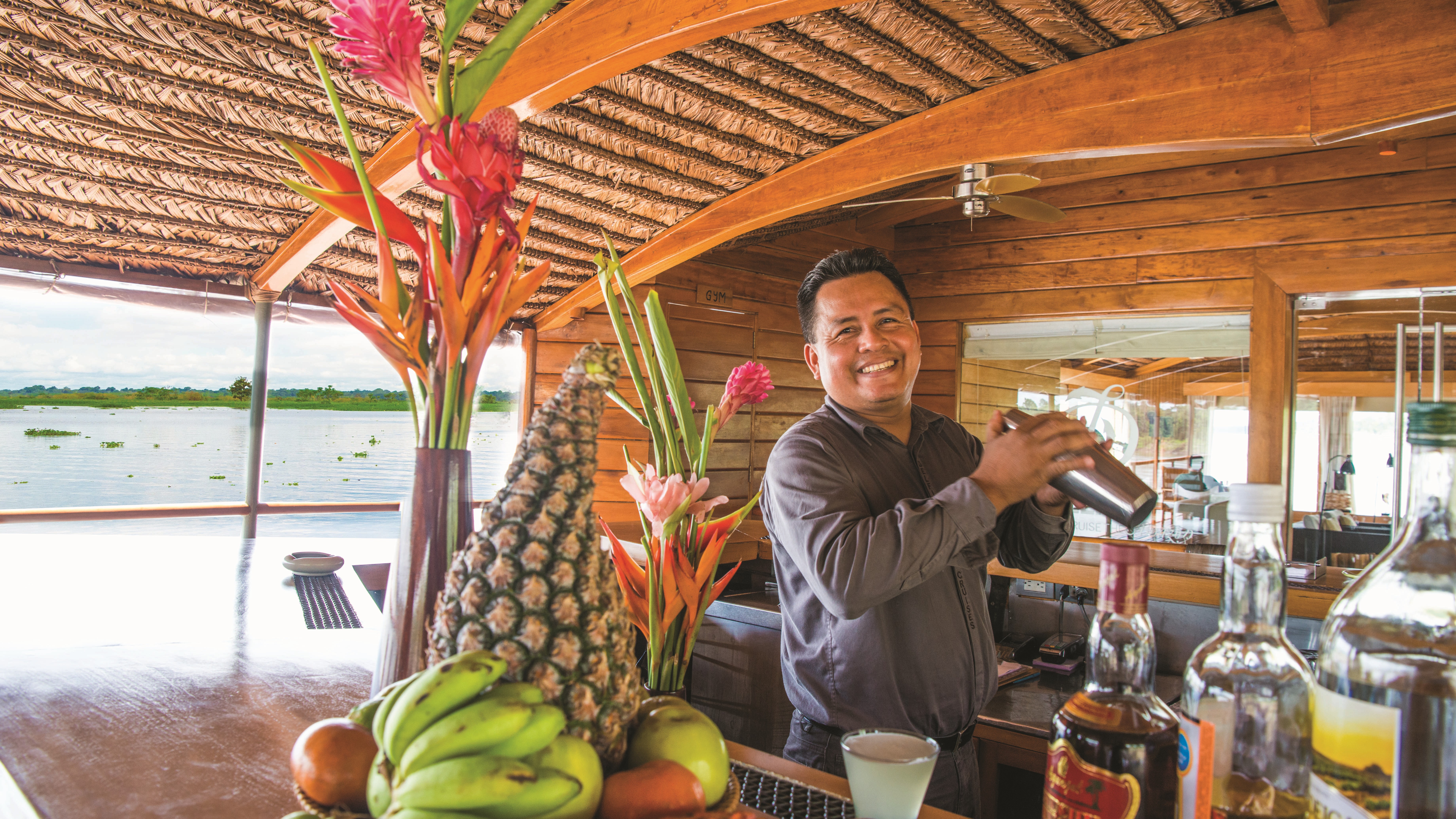 A boutique floating basecamp