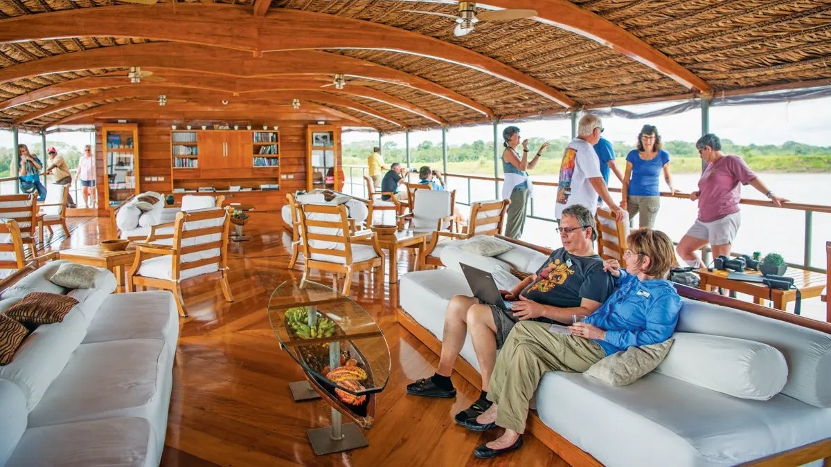 Public areas with sweeping, immersive views