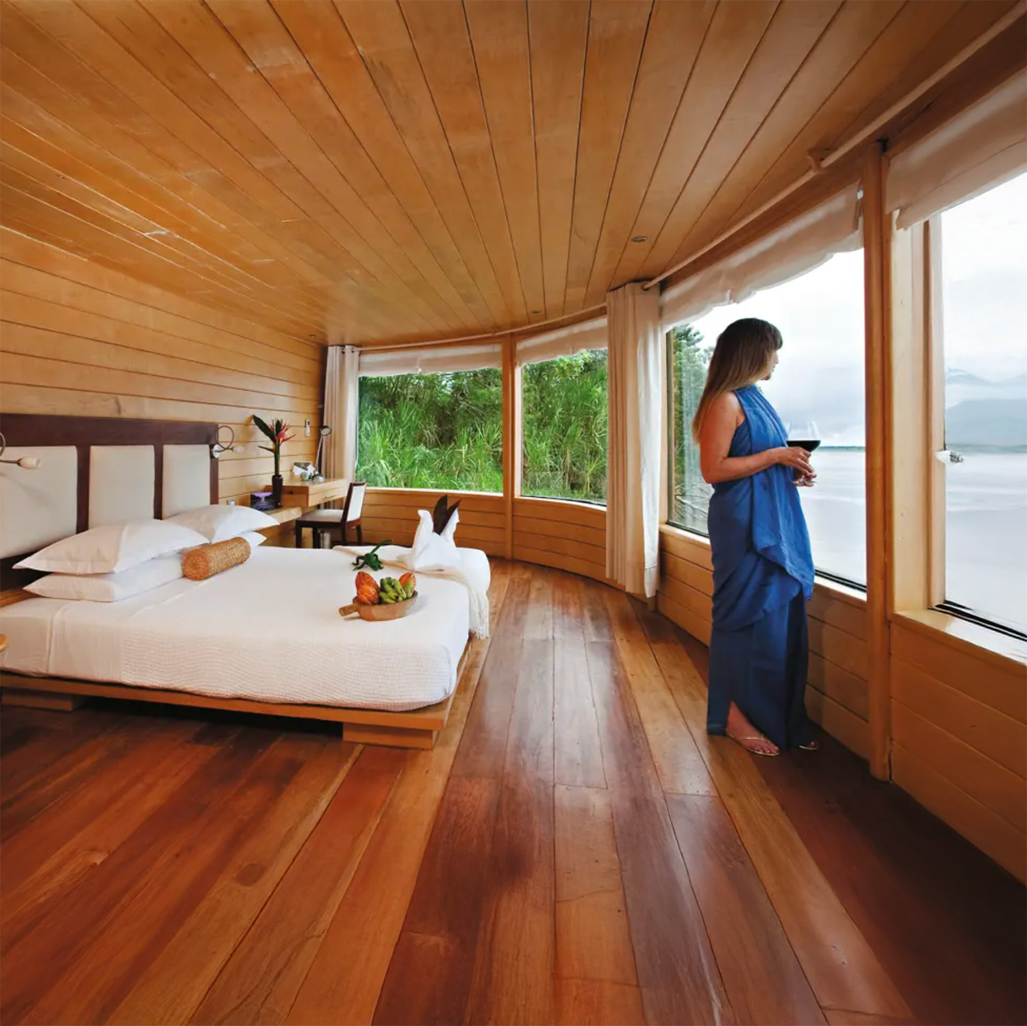 Luxurious, tropical-style accommodations