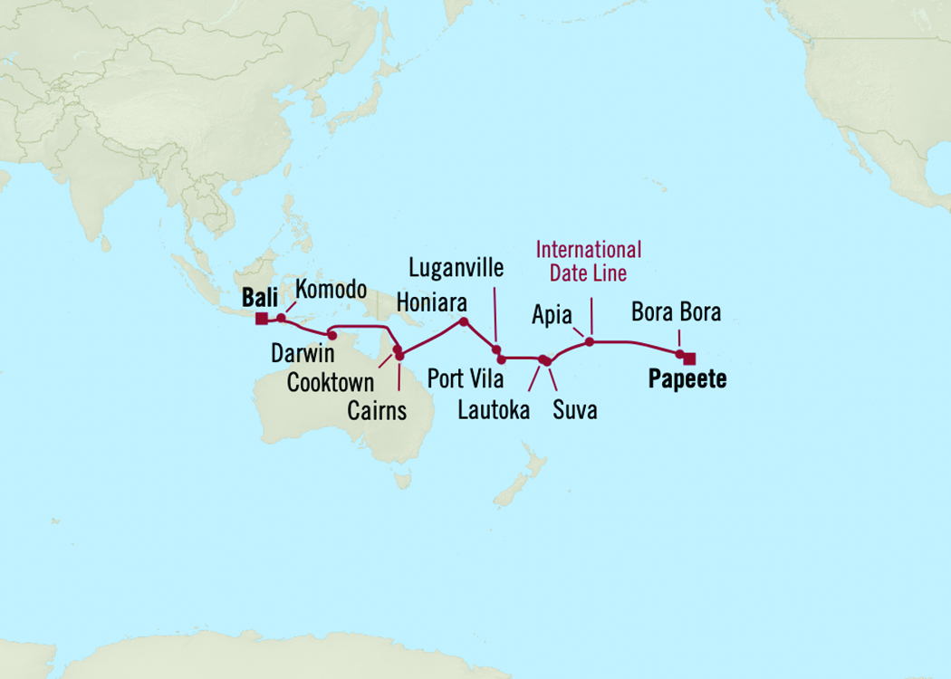 **Outrigger's Route to Bali**