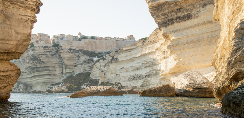Corsican shores, under Sail Aboard Le Ponant