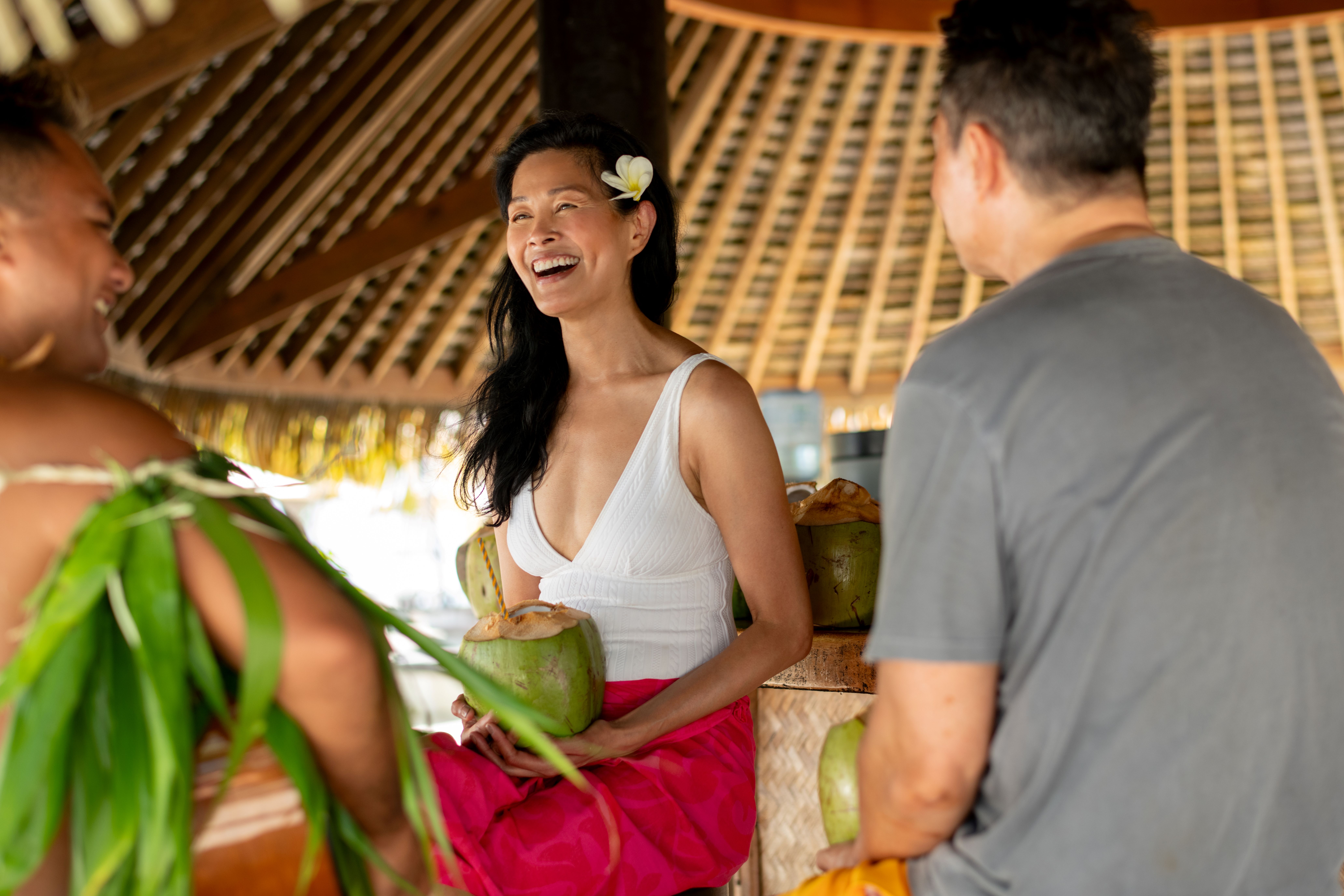 Moment détente à Motu Mahana