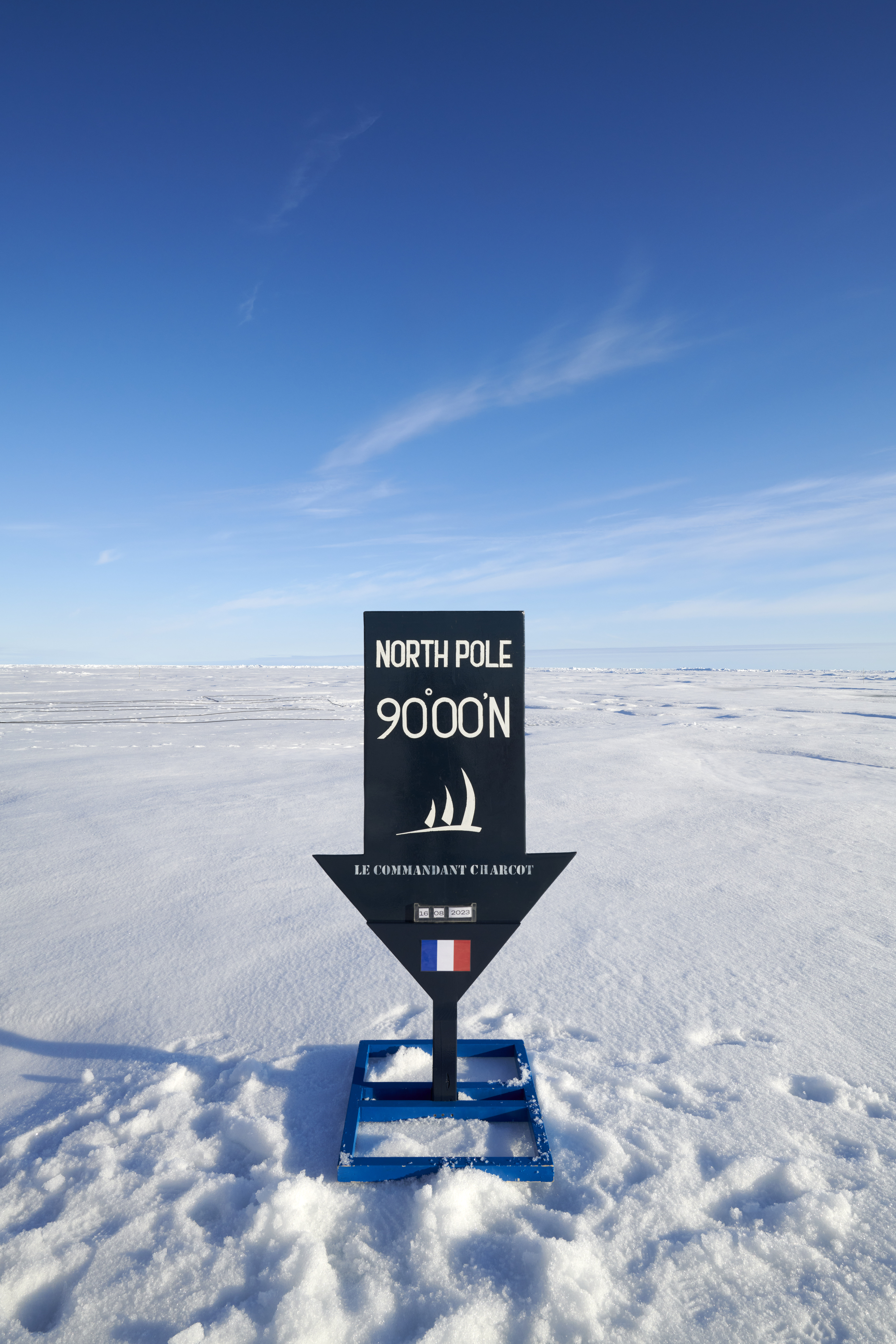 The Geographic North Pole and the East Coast of Greenland