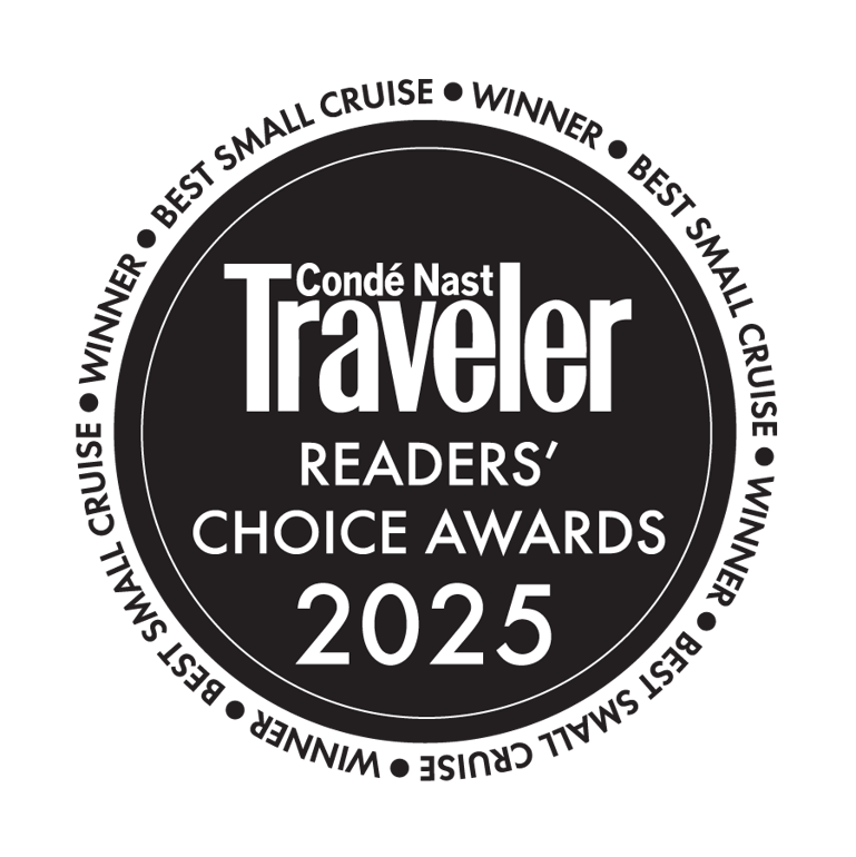 Condé Nast Traveler
Readers’ Choice Awards
2025 Winner: Best Small Cruise