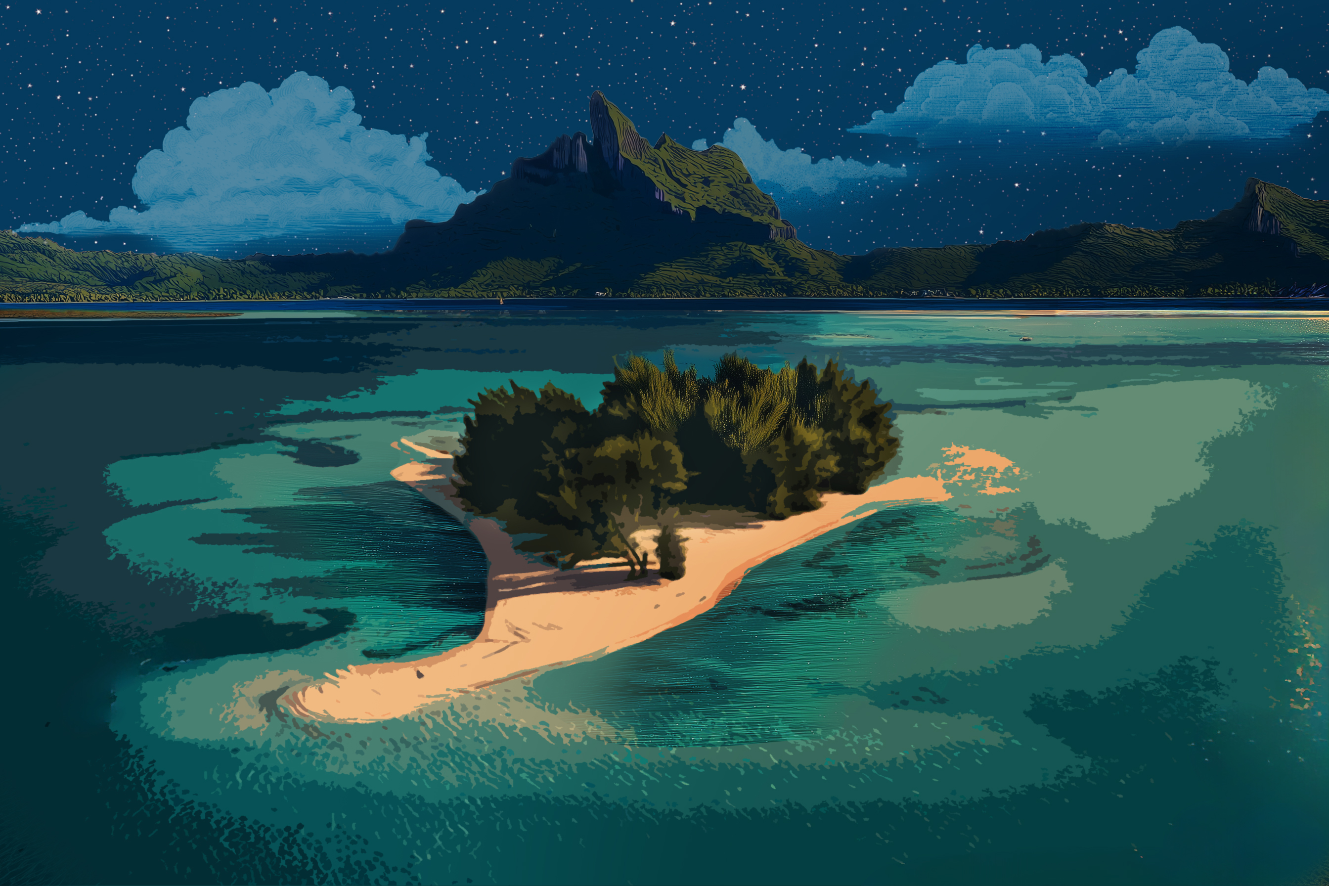 Papeete, Tahiti → Auckland, New Zealand: 2nd segment