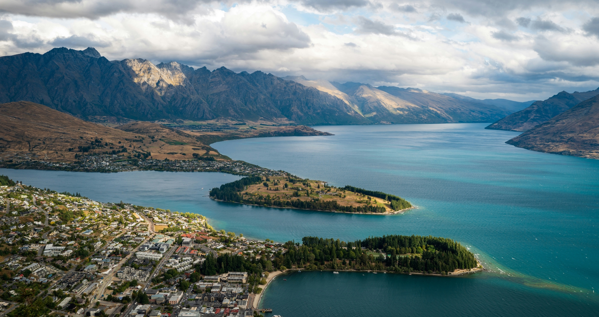 Helicopter over Queenstown