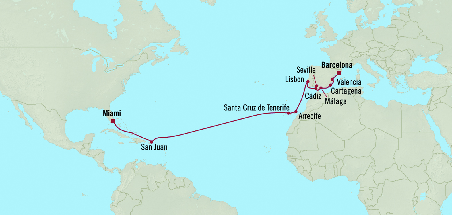 Iberia to New World Passage