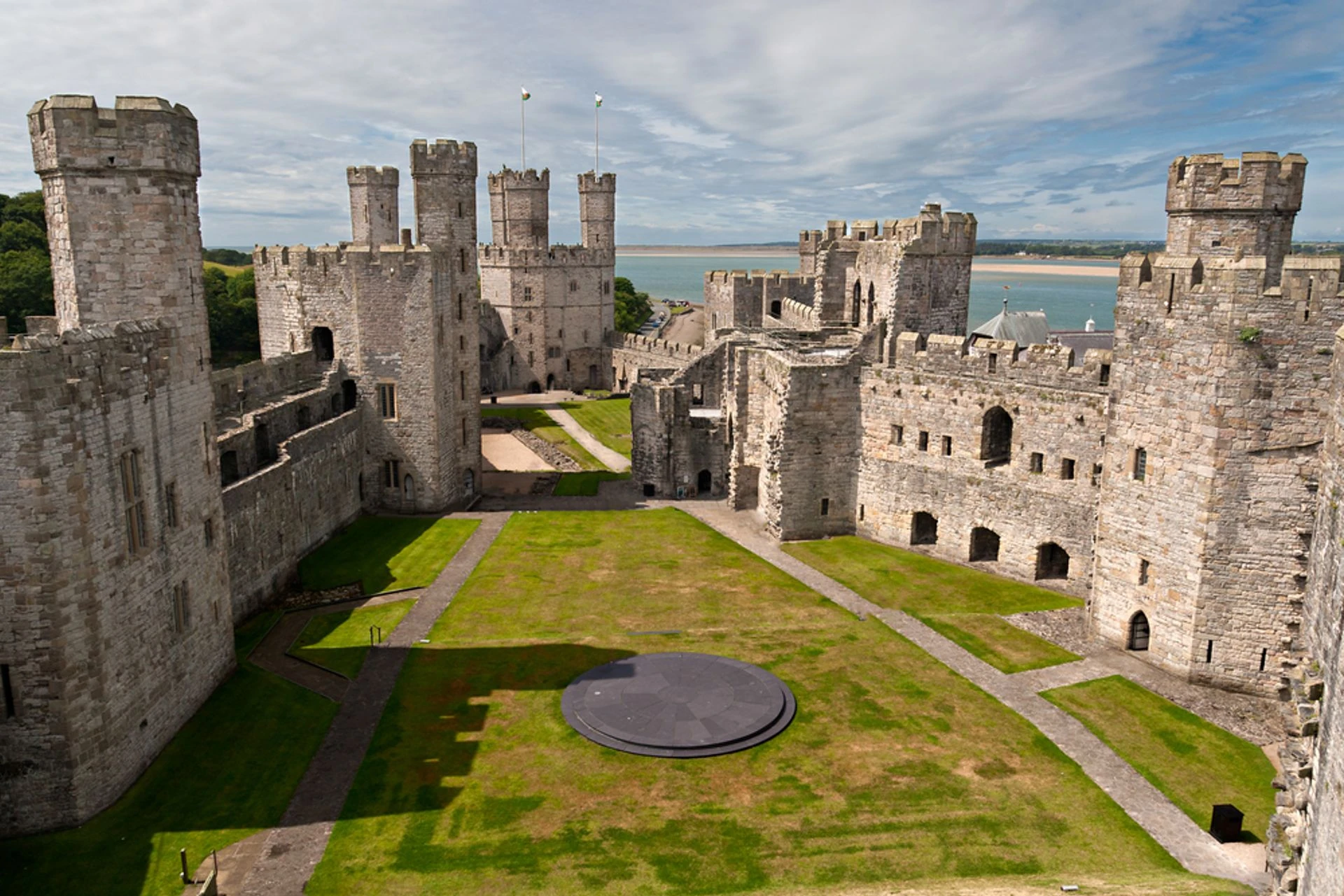 Caernarfon Castle in Holyhead