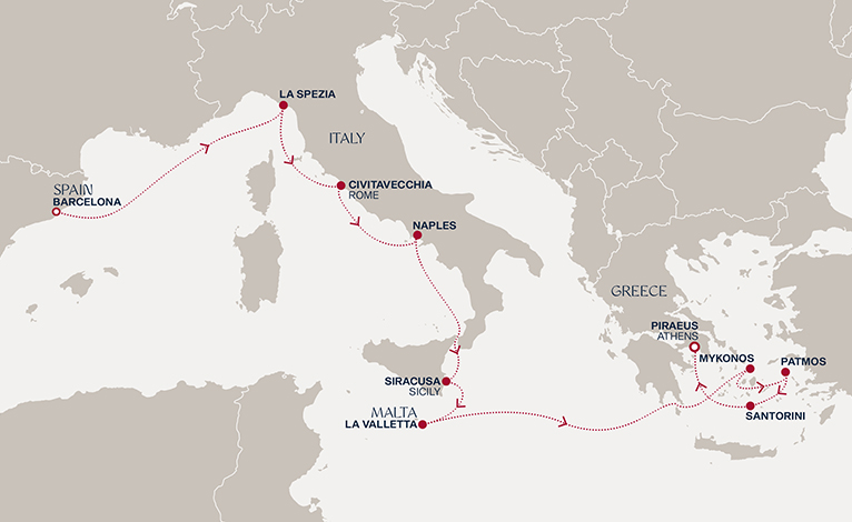 A Journey from Ligurian Shores to the Cyclades' Dazzling Beauty