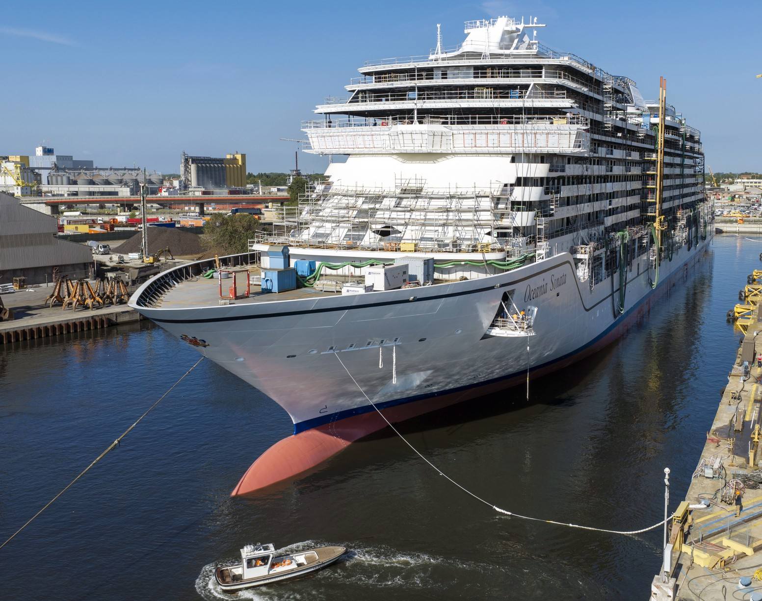 Oceania Cruises® Oceania Sonata™ Floats Out Marking Major Construction Milestone for First Ship in New Sonata Class