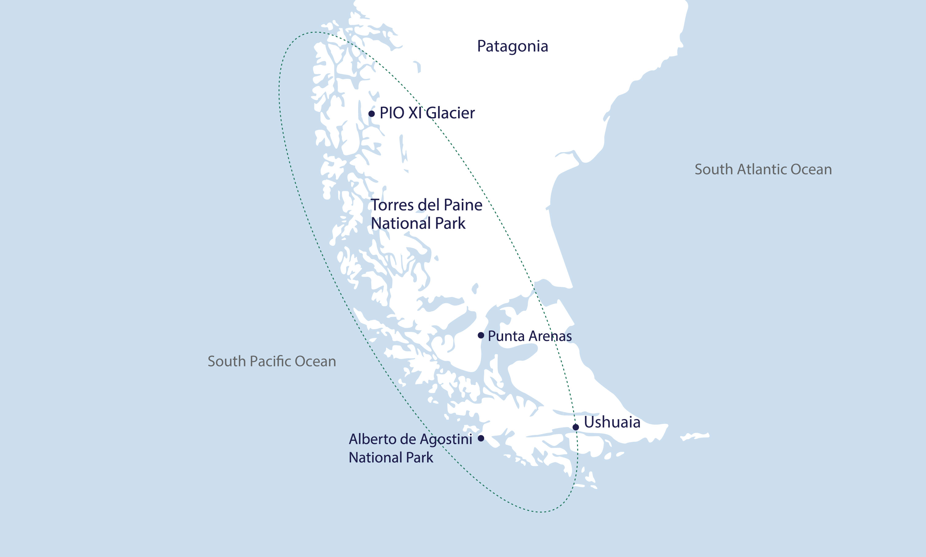 Glaciers & Fjords of Southern Patagonia