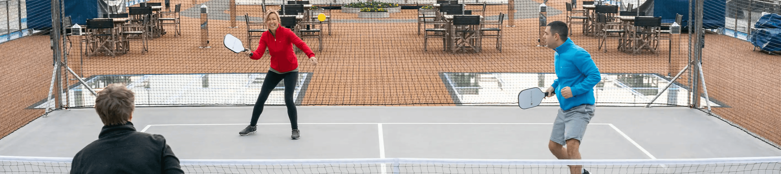 River cruising’s first-ever full-sized pickleball court with AmaWaterways