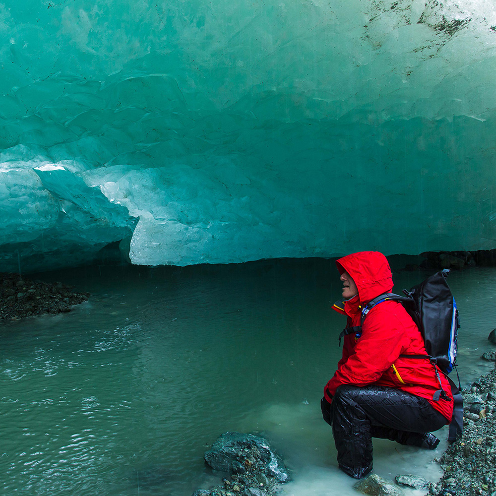 Exploring an Ice Cave