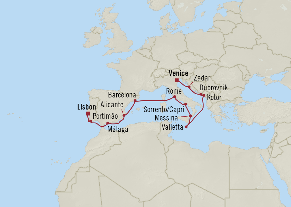 Atlantic to Adriatic Sea